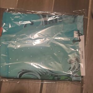 Blue Scarf with Rhinestone Accents first row with rhinestones all over it